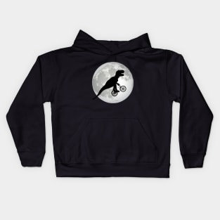 Tyrannosaurus Rex Dino Ride To The Noon Kids Hoodie